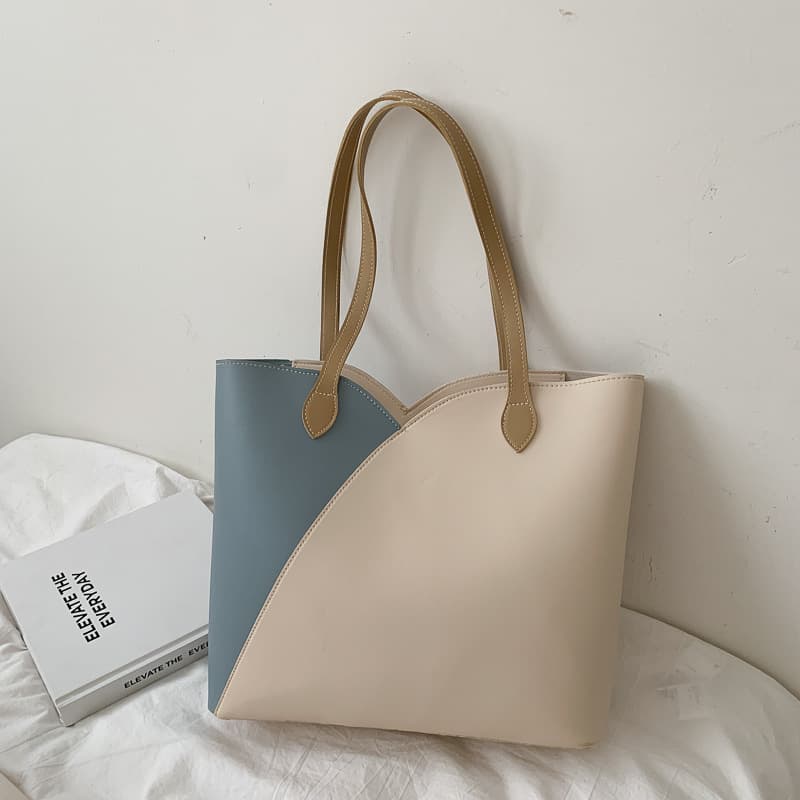 Bolsa grande de hombro tipo tote, estilo occidental