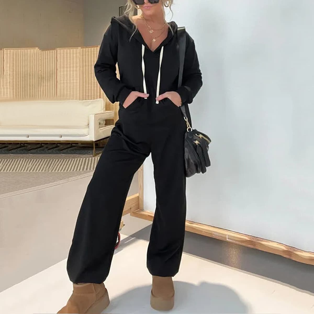 Jumpsuit de poliéster para otoño e invierno