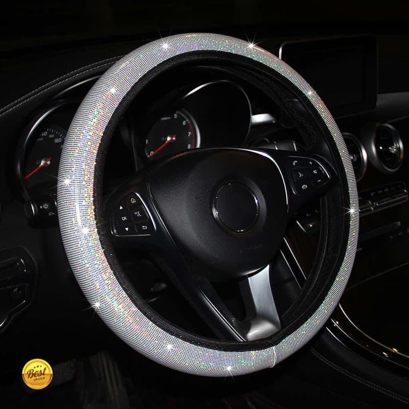 Funda elástica para volante con brillo