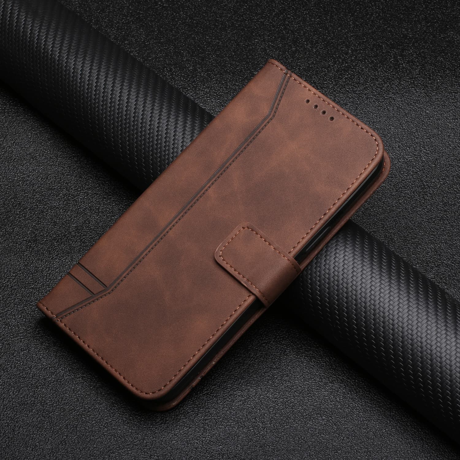 Funda cartera con ranuras para tarjetas