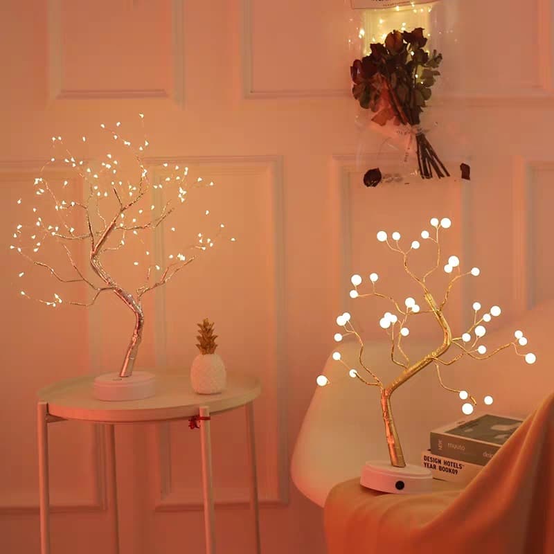 Luz LED decorativa de alambre cobre para dormitorio