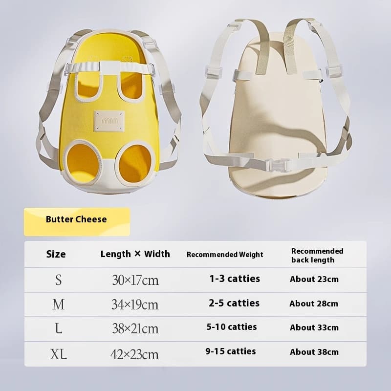 Mochila portátil de transporte para gatos cruzada