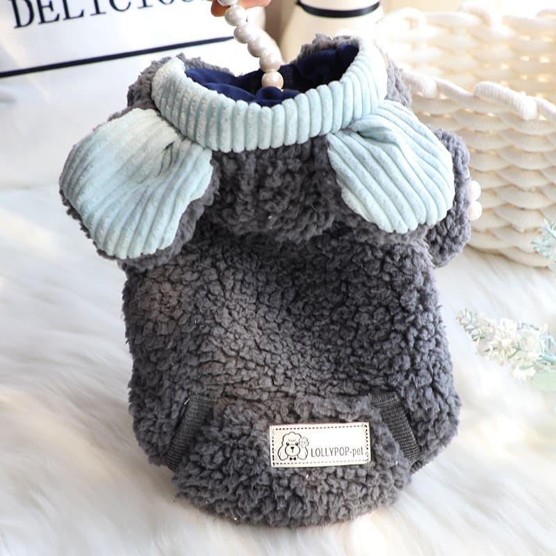 Abrigo de algodón estilo princesa para perros pequeños