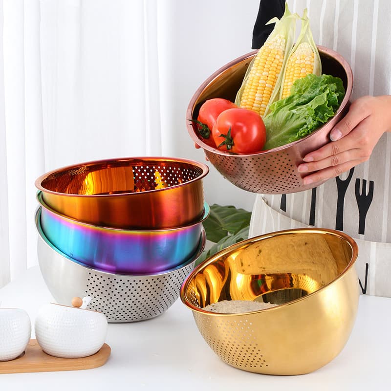 Colador de arroz de acero inoxidable 304