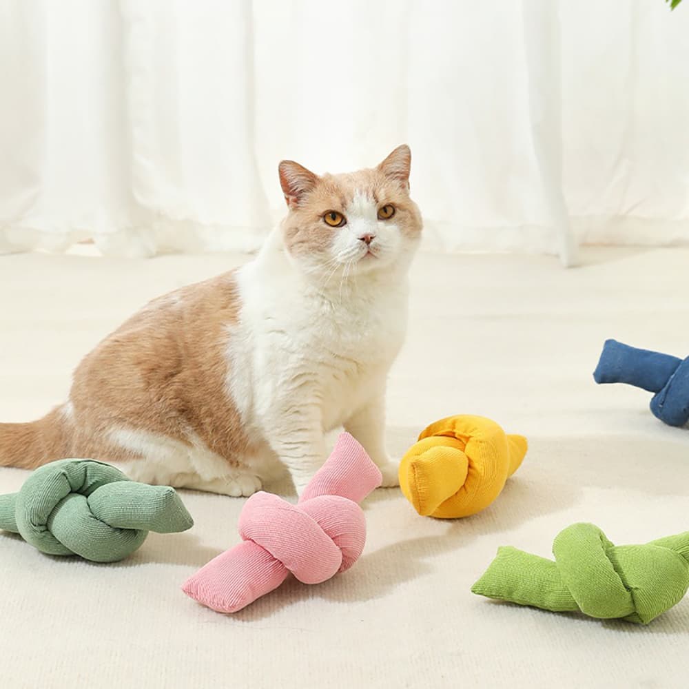 Juguete de cuerda con nudos para perros de algodón natural