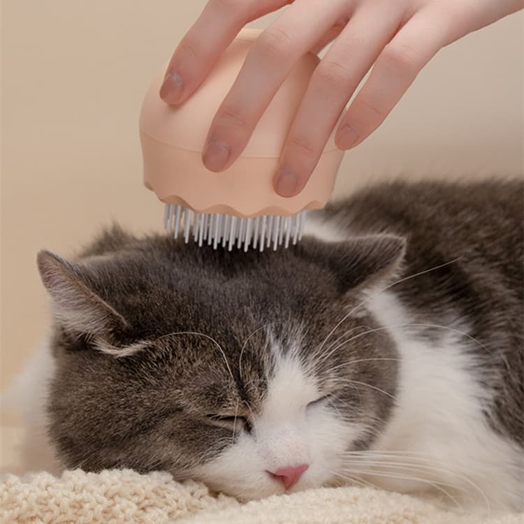 Peine flotante de masaje para limpiar pelo de gato