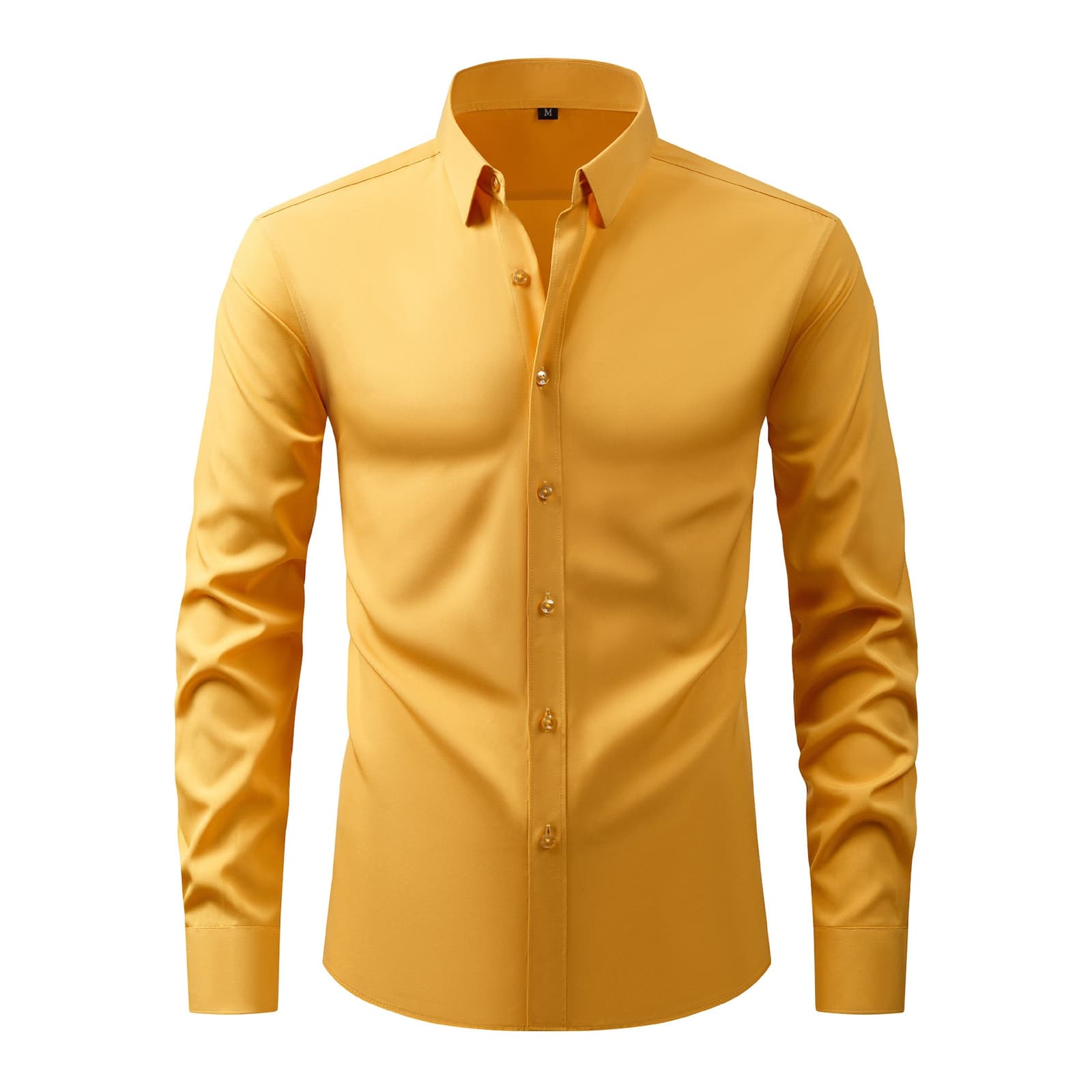 Camisa de manga larga con elasticidad en cuatro direcciones