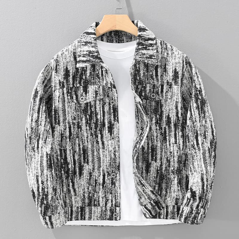 Chaqueta denim casual holgada de moda