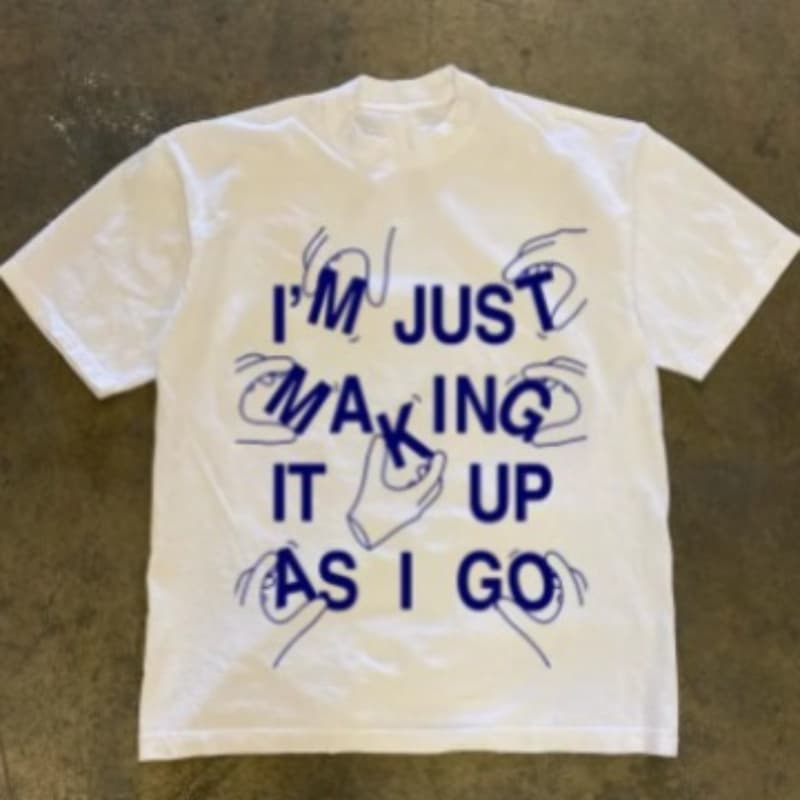 Camiseta tendencia con estampado de letras