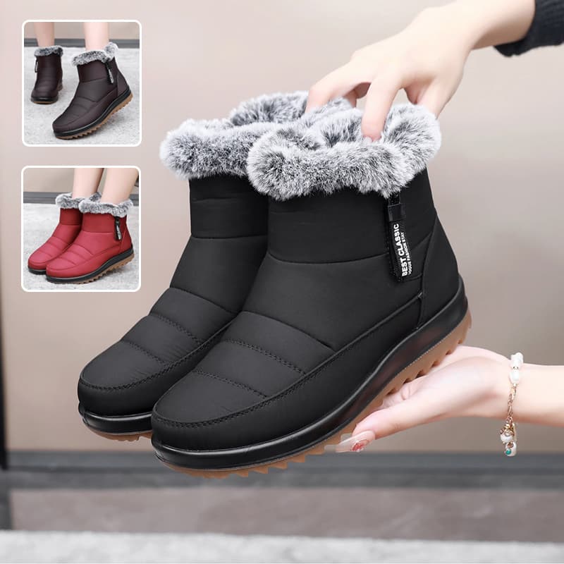 Botas de invierno con cierre lateral para mujer