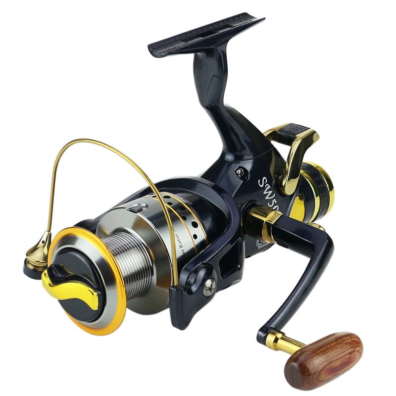 Carrete de pesca metálico