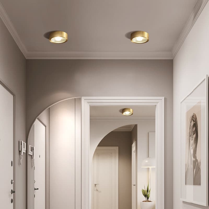Lámpara de techo LED ultra delgada cobre 8-12cm