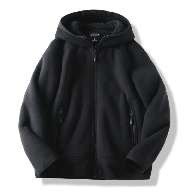 Sudadera con capucha de polar grueso y abrigador
