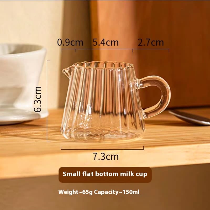 Vaso de vidrio borosilicato resistente al calor con escala
