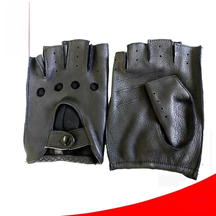 Guantes de media caña de piel de cordero