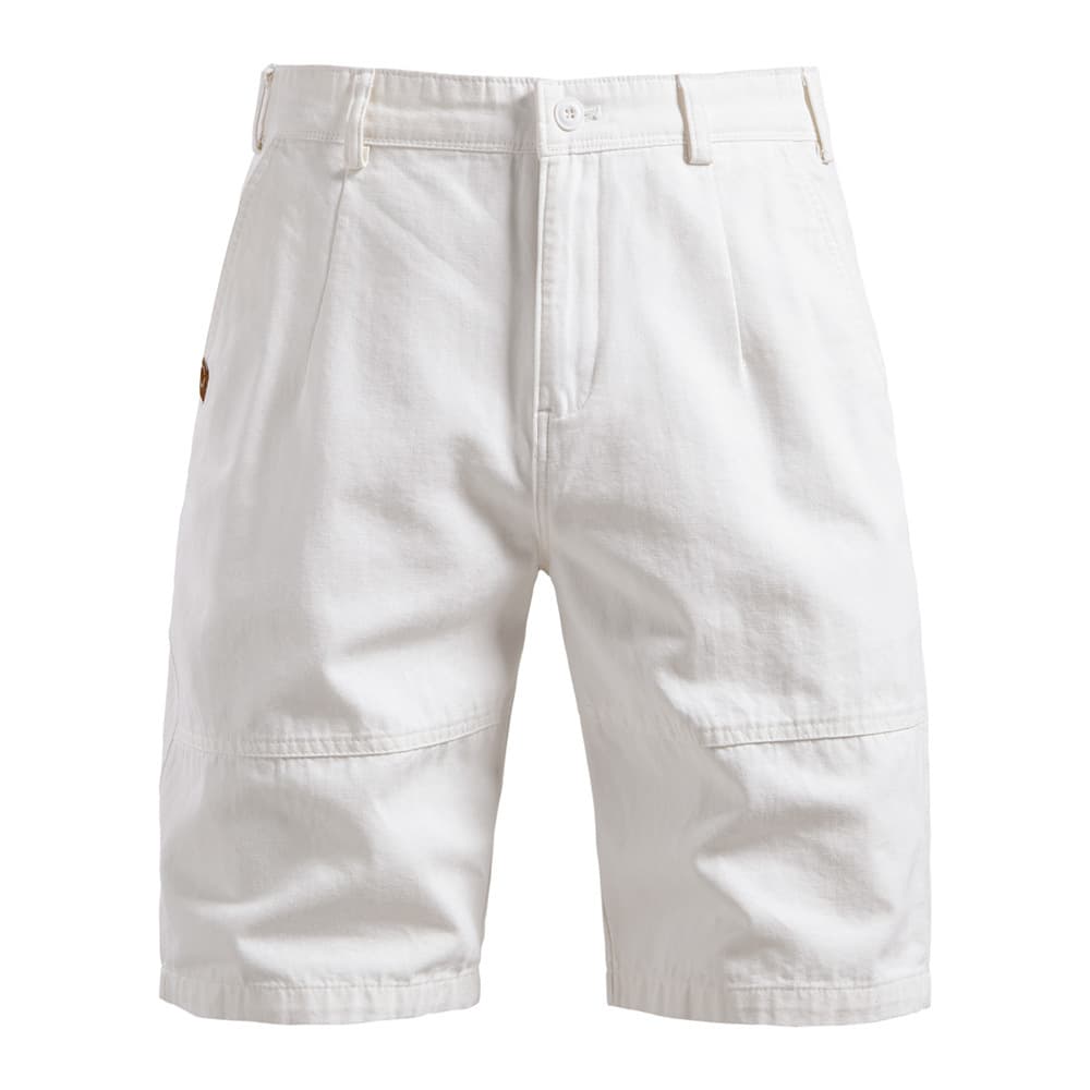 Shorts de trabajo de algodón puro recto para hombre