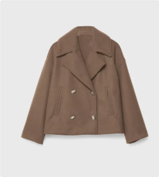 Saco blazer de doble botonadura para mujer