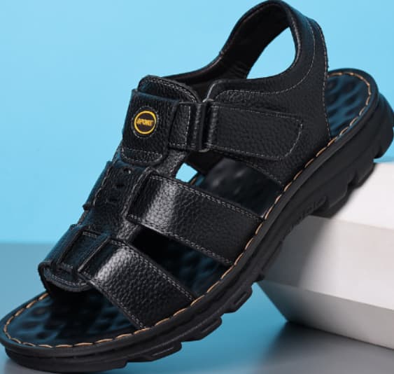 Sandalias de playa para hombre con velcro antideslizante