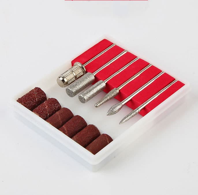 Juego de fresas diamantadas para manicura
