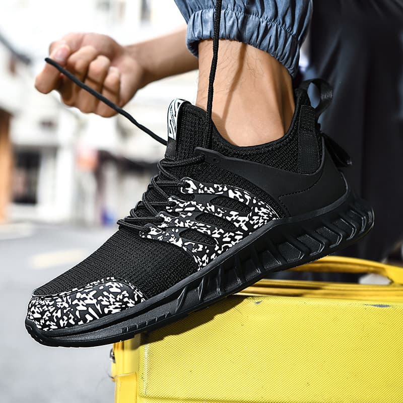 Zapatillas mesh tejidas ligeras, transpirables para exterior