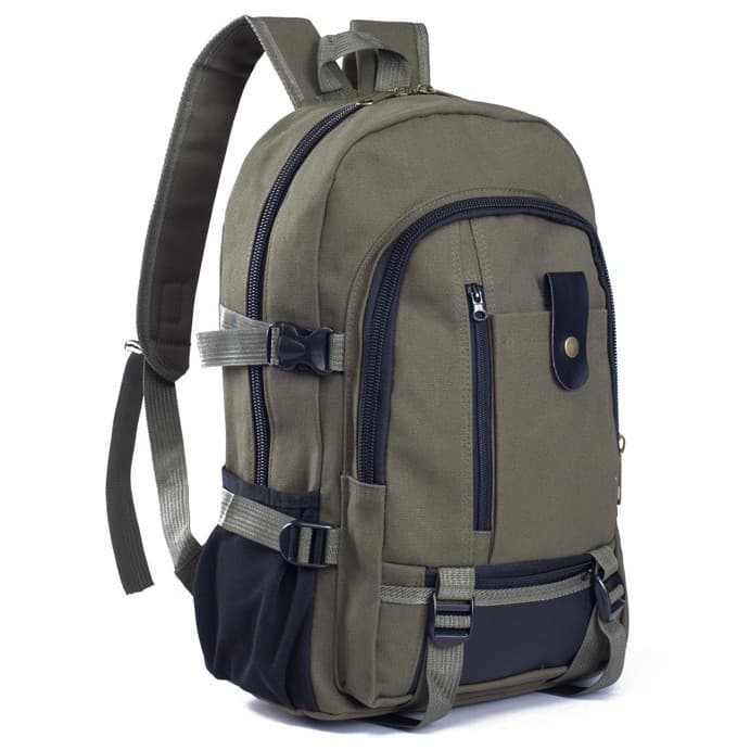 Mochila de canvas para hombres y estudiantes