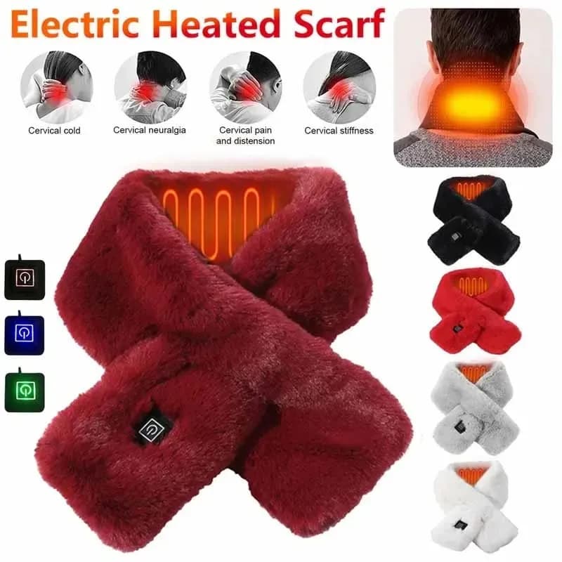 Bufanda térmica USB con control de temperatura de 3 niveles