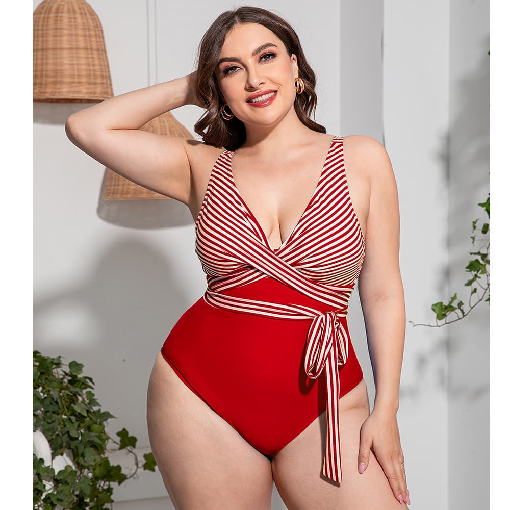 Traje de baño de una pieza con estampado
