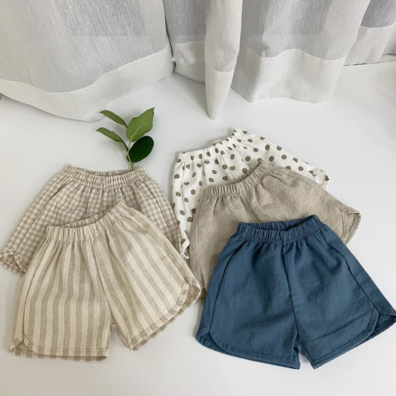 Pantalones cortos infantiles de algodón ligero transpirable