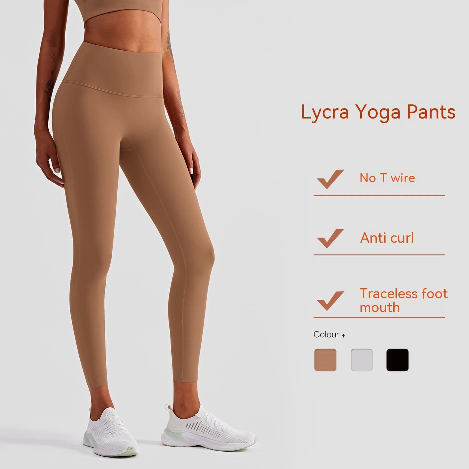 Pantalones de yoga de cintura alta con efecto levantador