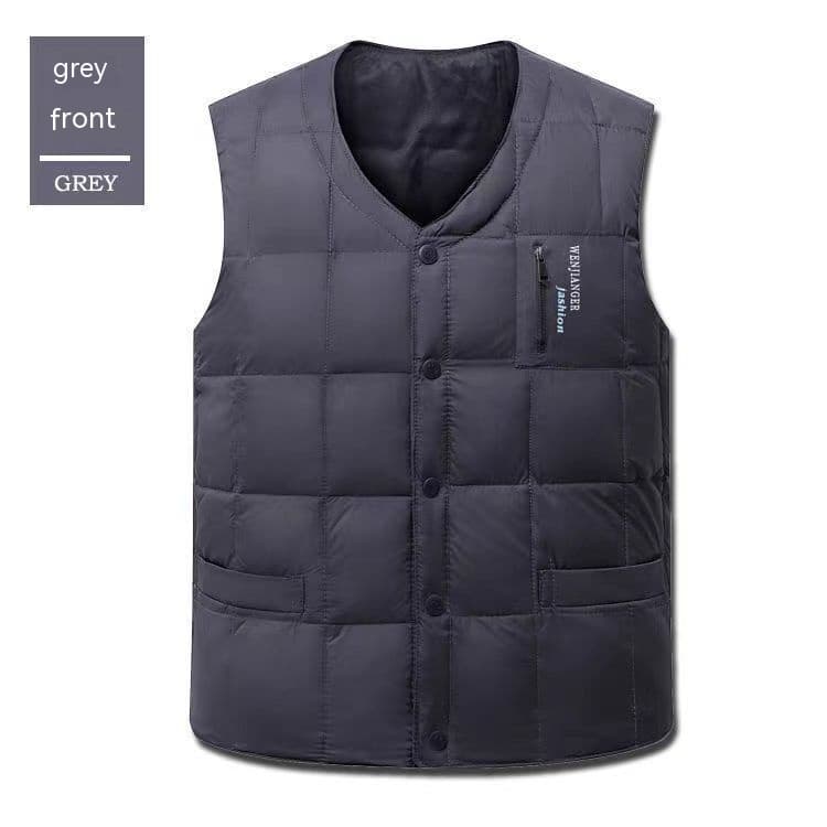 Chaleco acolchado de plumón para hombre tallas grandes
