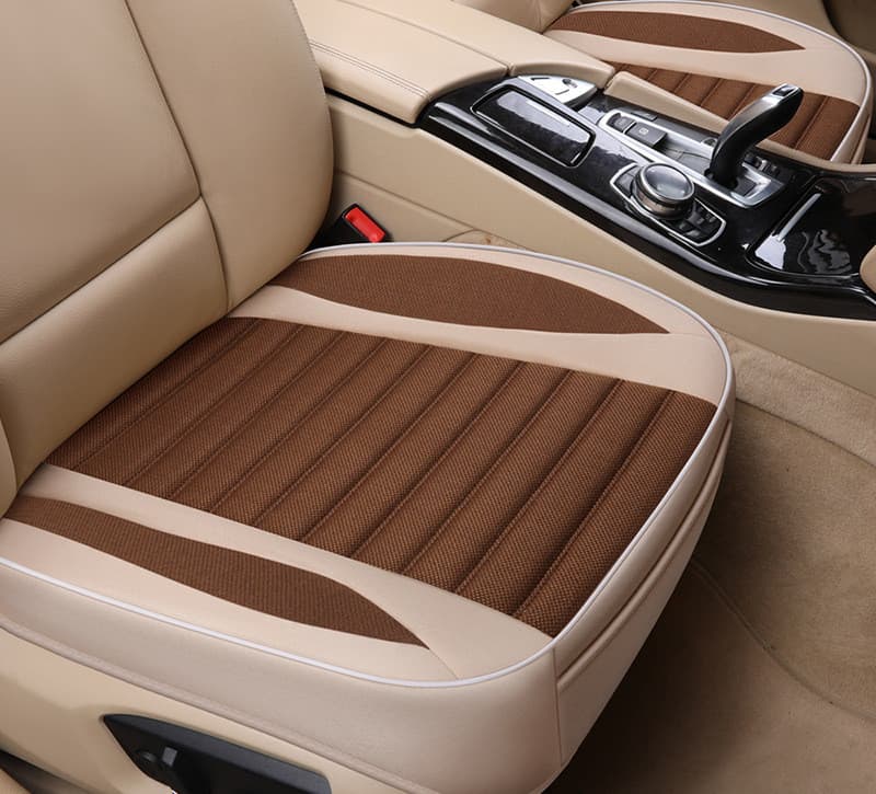 Funda de asiento de auto en lino universal y transpirable