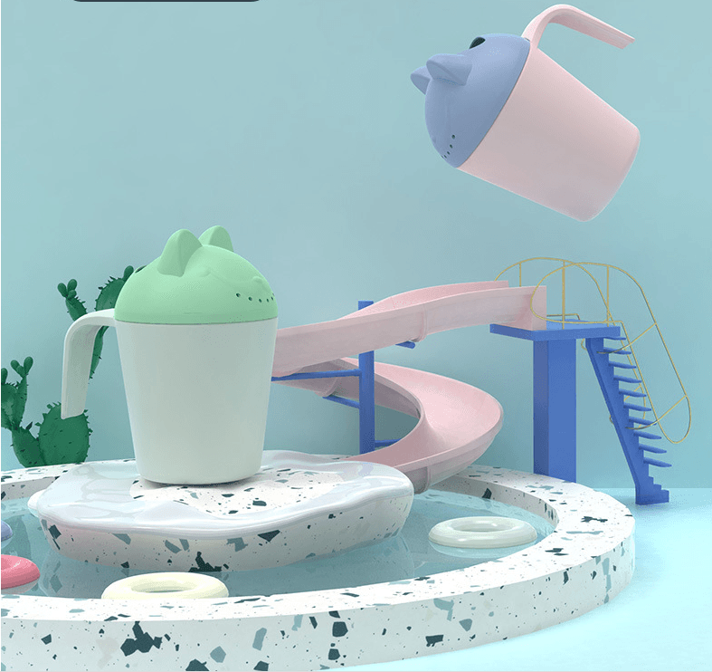 Taza de baño para bebé con diseño ergonómico
