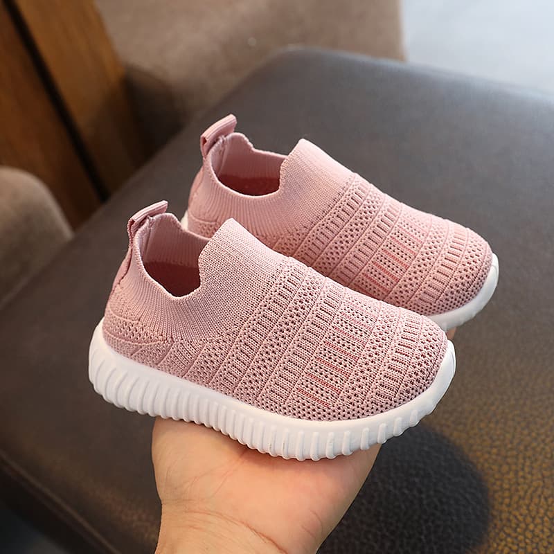 Zapatillas casual rayadas para niño transpirables