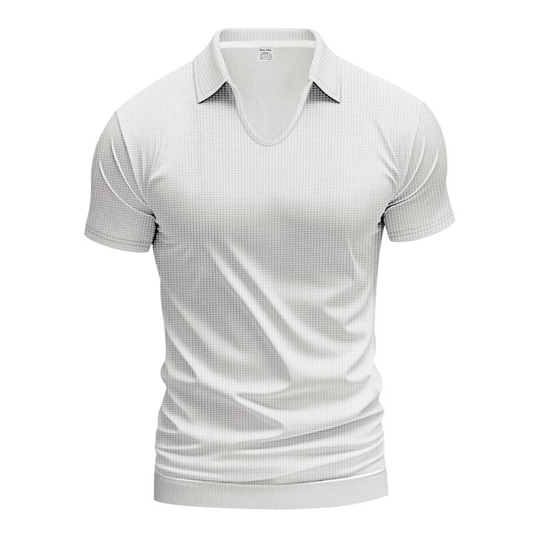Camiseta hombre cuello V suelta y moderna