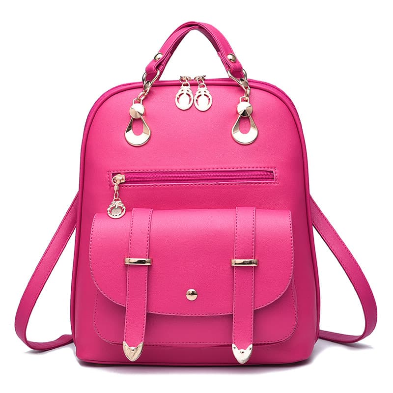 Mochila dual-uso de piel PU para mujer