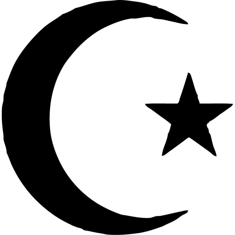 Pegatinas de estrella y luna