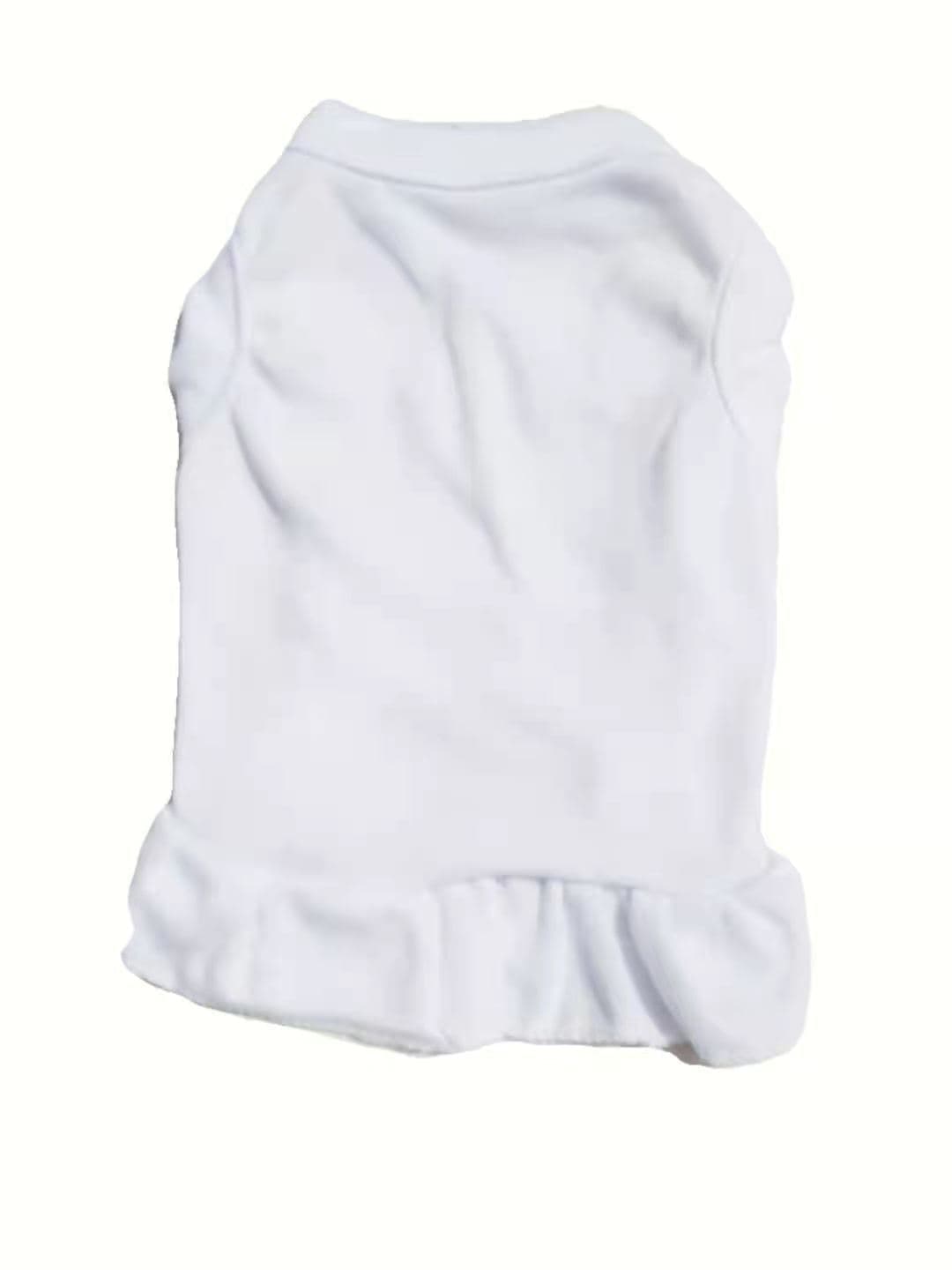 Vestido de algodón con volantes para mascotas