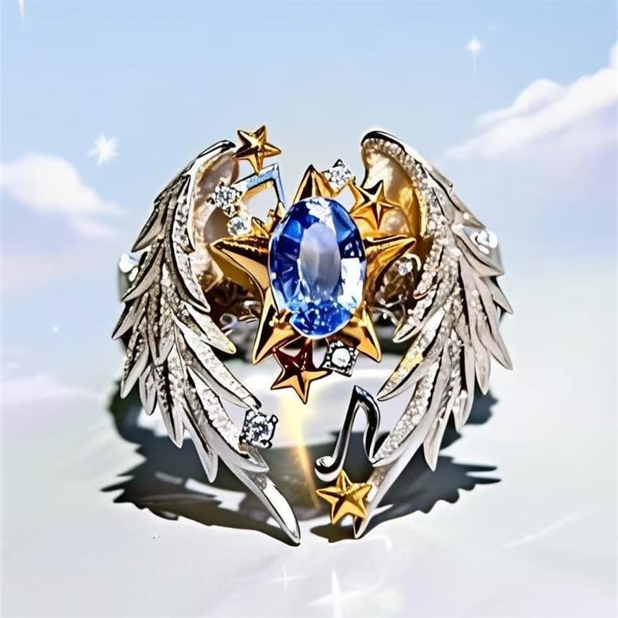 Anillo abierto alas ajustable