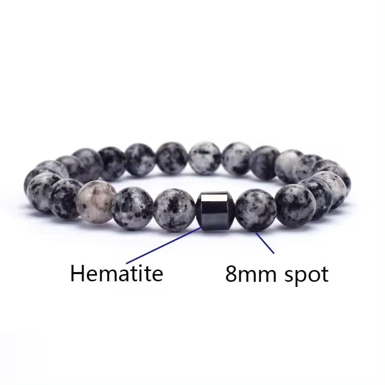 Pulsera de gemas vintage con cuentas
