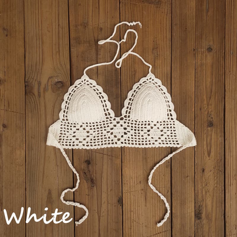 Top de bikini sin espalda para mujer, diseño moderno