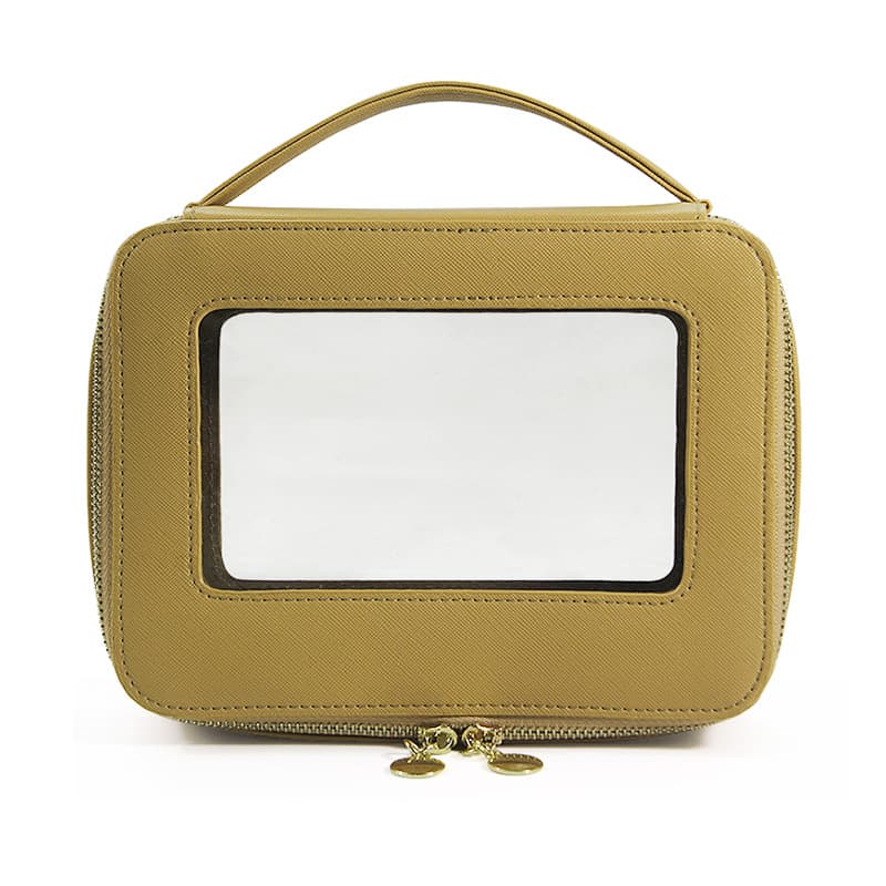 Bolsa cosmética transparente portátil para viajes