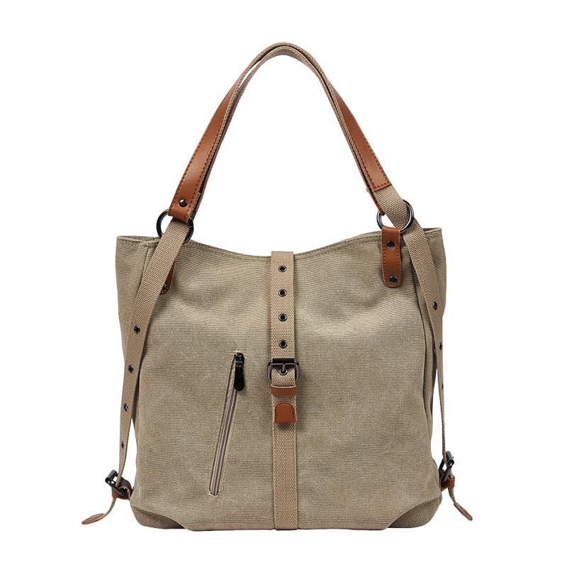 Bolsa de mensajero de lona con gran capacidad estilo retro