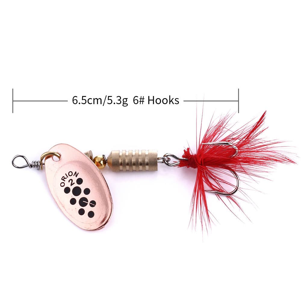 Señuelo de pesca con lentejuelas giratorias