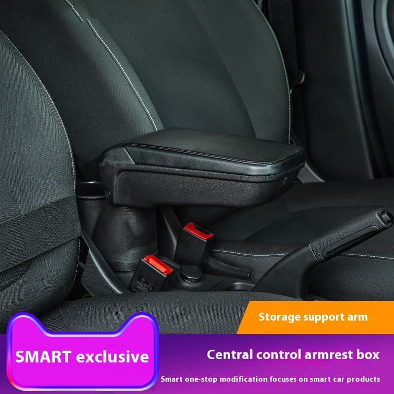 Caja organizadora central para reposabrazos de automóvil
