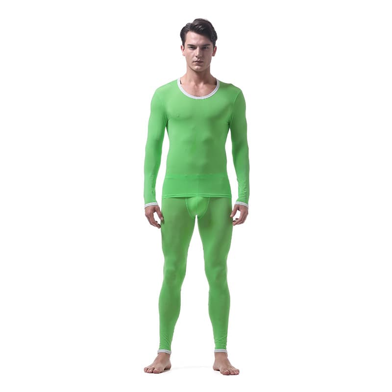 Conjunto de ropa térmica ice silk para hombre
