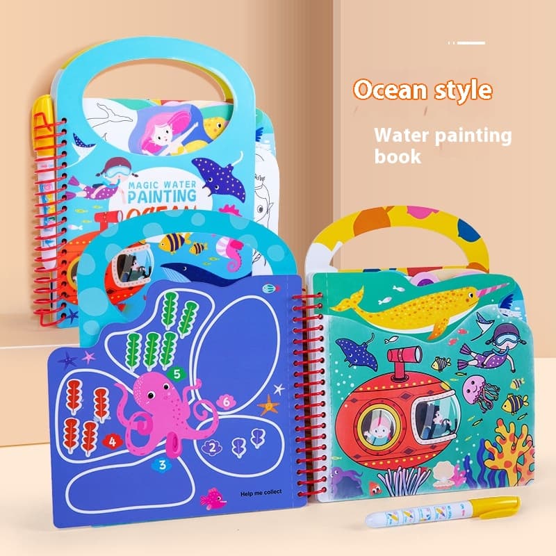 Libro de acuarela interactivo para niños de 4-6 años