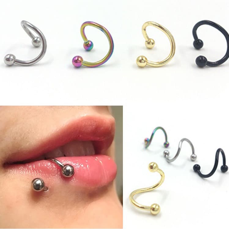 Joya de piercing acero inoxidable y titanio
