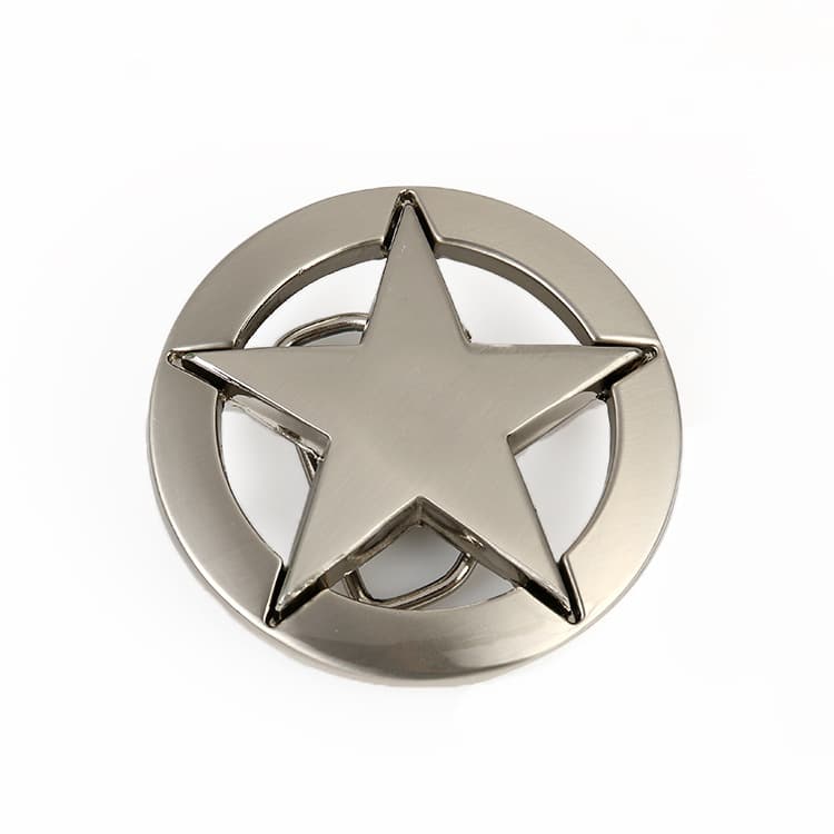 Hebilla de cinturón con estrella de cinco puntas