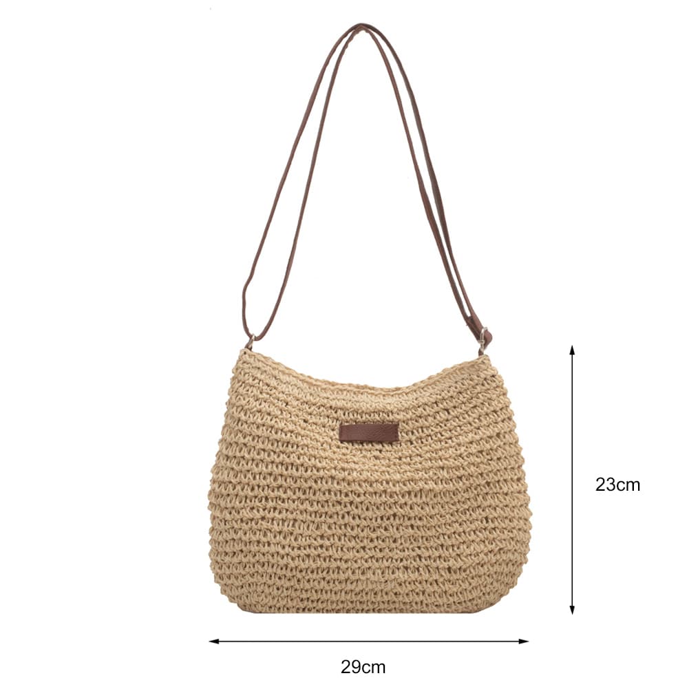 Bolsa de paja para vacaciones con diseño exclusivo