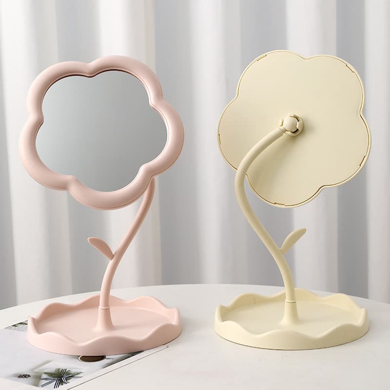 Espejo de maquillaje escritorio diseño girasol